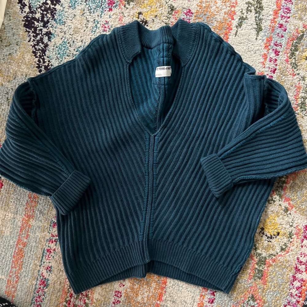Cozy Teal Sweater